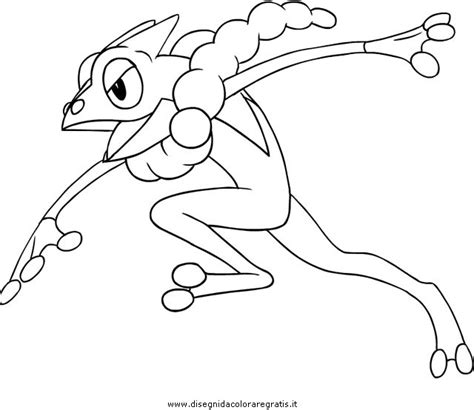 Frogadier Coloring Page