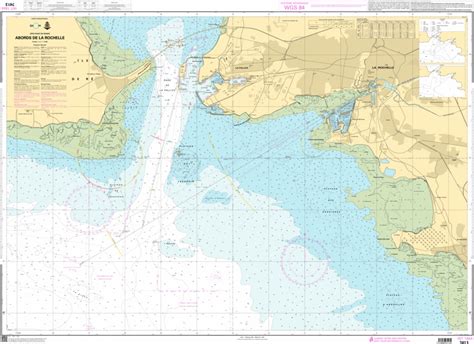 SHOM Nautical Chart 7413  Abords de La Rochelle