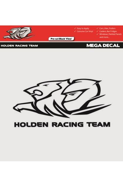 Holden Racing Team Hrt Car Window Glass Mega Decal Sticker Holden