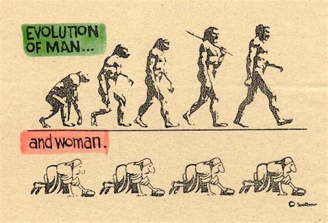 Evolution Of Man And Woman Cartoons Funny Picture