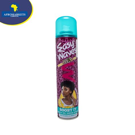 Easy Waves Spray Boost It Sheen Com óleo De Argônio 240ml Afromarkets