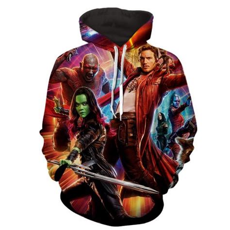 guardians of the galaxy star lord gamora perfect team cool hoodie superheroes gears
