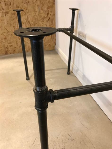 Black Steel Pipe Desktable Legs Etsy Uk