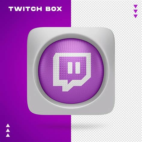 Premium Psd Twitch Box In 3d Renderin Isolated
