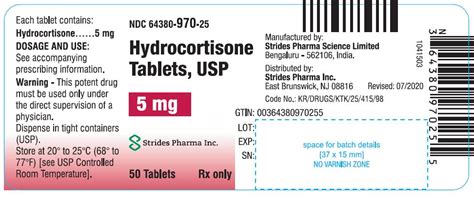 Hydrocortisone Strides Pharma Science Limited Fda Package Insert