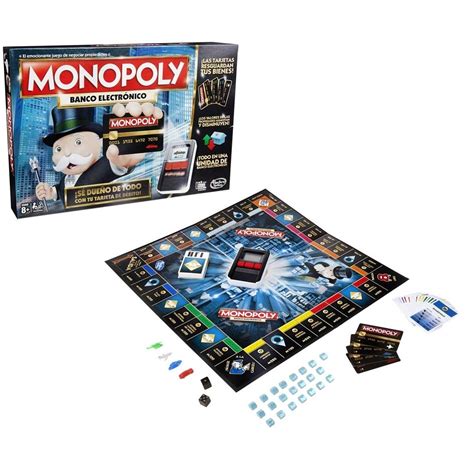 El juego incluye una unidad de banco electrónico. MUNDO MANIAS | Monopoly Banco Electronico Juego De Mesa ...