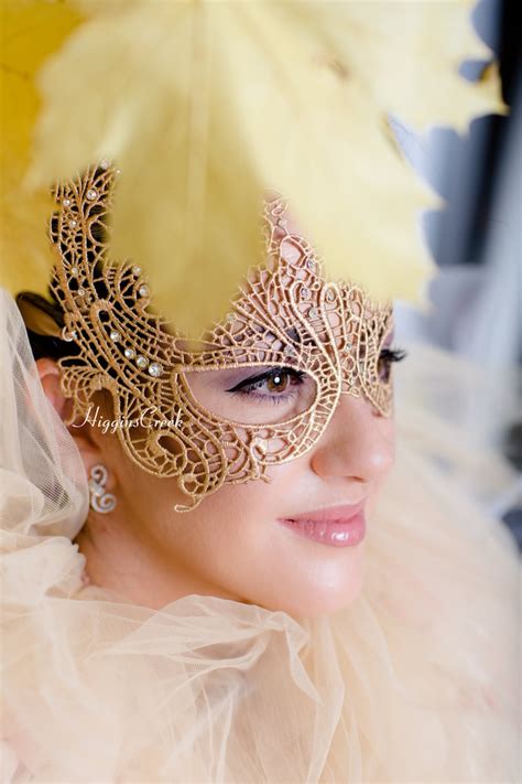 Gold Masquerade Ball Mask Women Lace Mask Halloween Etsy Uk