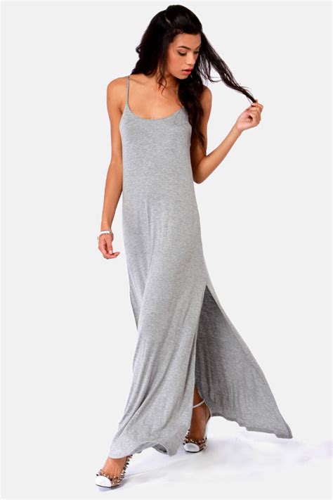 Sexy Grey Dress Maxi Dress 4600 Lulus