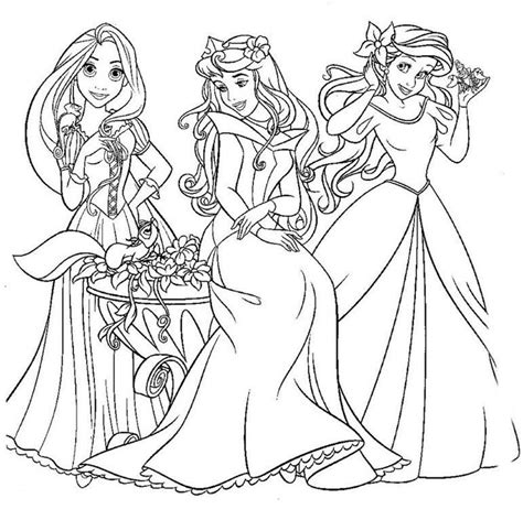 Dibujos De Princesas Disney Para Colorear E Imprimir Gratis Desenhos