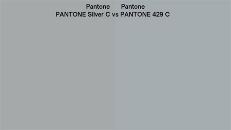 Pantone Silver C Vs Pantone 429 C Side By Side Comparison