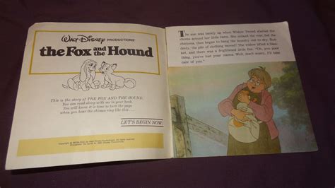 Walt Disney Storyteller Read Along Book The Fox The Hound Book