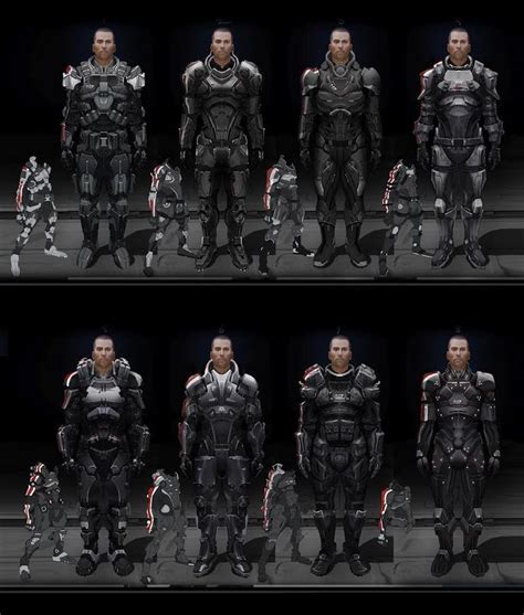 Armor Variations Mass Effect Mass Effect 3 Mass Effect Art