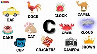 C letter words in English | Words starting with C | Letter C words with ...