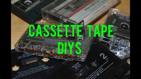 3 Diy Crafts From Old Cassette Tapes Youtube