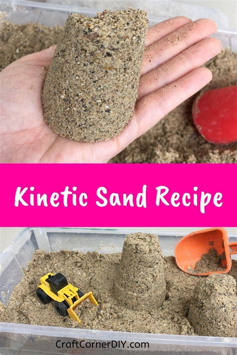 Kinetic Sand Recipe Craft Corner Diy Make Kinetic Sand Sands