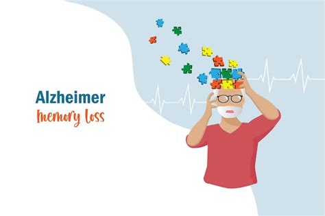 Premium Vector Dementia Alzheimer Diseases Memory And Brain Loss