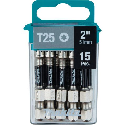 Makita Impact Xps T25 Torx 2 In Power Bit 15 Pack E 01074 The Home