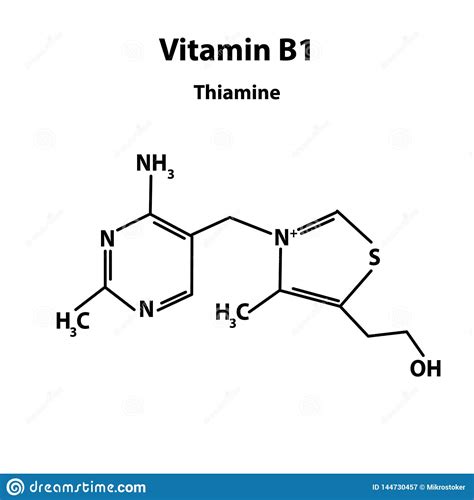 Vitamina B1 Formula Estrutural