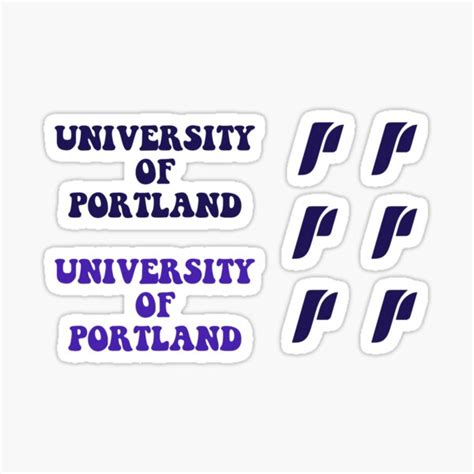 University Of Portland Pack 1 Sticker By Glowydesigns Redbubble