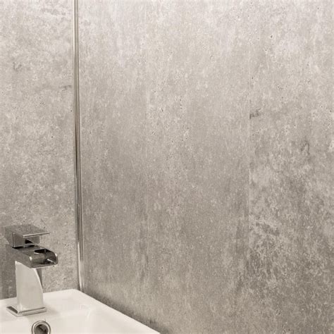 Grey Panels Splashbacks Grey Cladding Pvc For Bathroom Shower Cladding