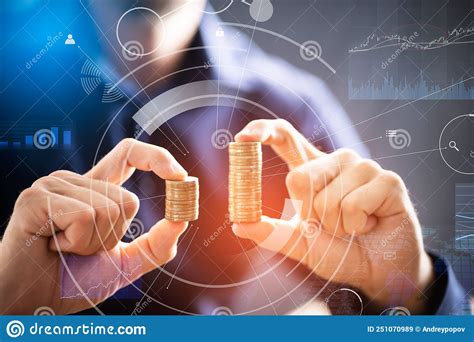 Money Disparity and Pay Gap. Comparing Tax Stock Image - Image of