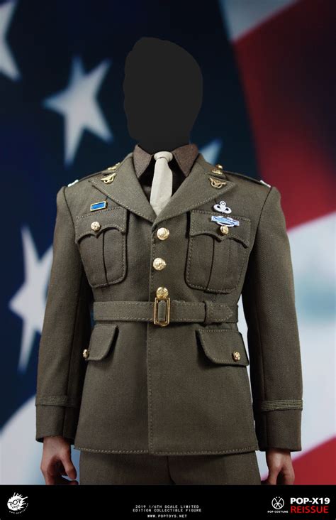 New Product Poptoys 1 6 Series X19 World War Ii Edition Golden Age Us Team Uniform Uniform Set