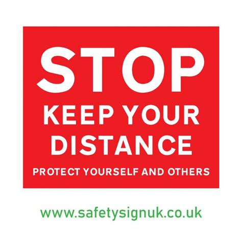 Shop Office Or Factorystop Keep Your Distance Floor Stickers