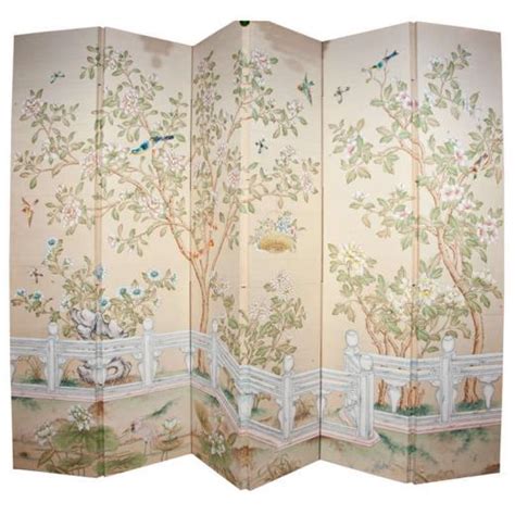 Free Download Gracie Room Sized Hand Painted Wallpaper Screen At
