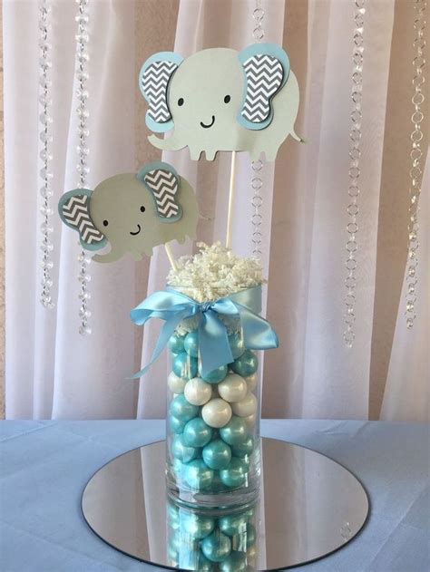 Bundle kits with decorations for a specific theme are great. Details about Light blue elephant centerpieces stick ...
