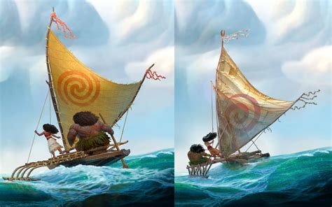 Key Differences In Moana Concept Art New Left Vs Old Right
