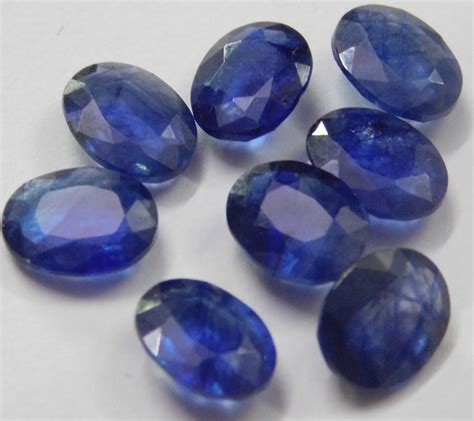 Beautiful Natural Blue Sapphire Cut Stone Glass Filled Etsy