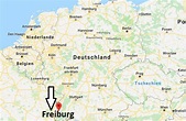 Deutschland Karte Freiburg - Landkarte