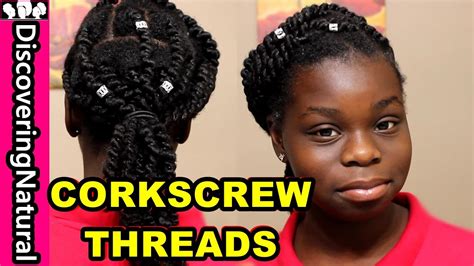 This effectively slows down hair growth. CORKSCREW AFRICAN THREADING | MOISTURIZE Natural Hair # ...