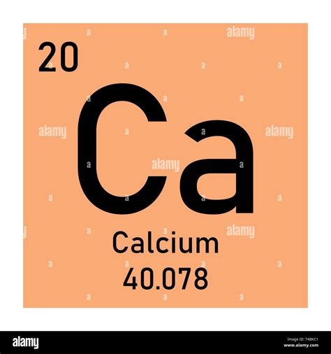 Periodic Table Element Calcium Icon Stock Vector Image And Art Alamy