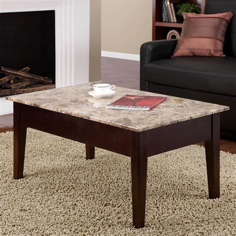 4.5 out of 5 stars. Faux Marble Lift Top Coffee Table