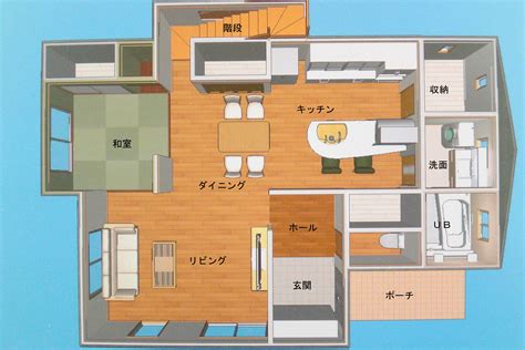 参考プラン 「間取り 004」 家のかたち 住まいの用語編