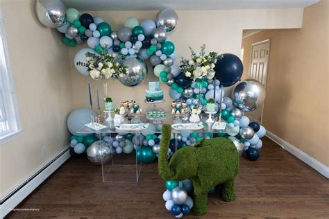 When i had my first son, i lost count of how many times i said it. Kara's Party Ideas Elephant Baby Shower | Kara's Party Ideas