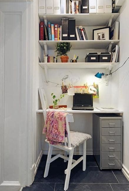 How small can a small house be? 22 Space Saving Ideas for Small Home Office Storage