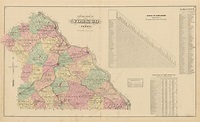 Prints Pennsylvania 1876 Map Village of DOVER Replica or Genuine ...