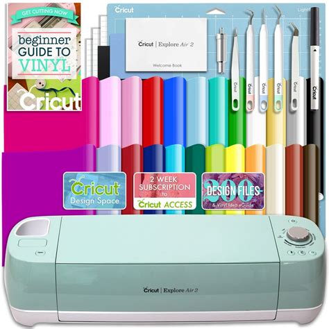 Cricut Explore Air 2 Vinyl Bundle With 26 Sheets Of Vinyl And More