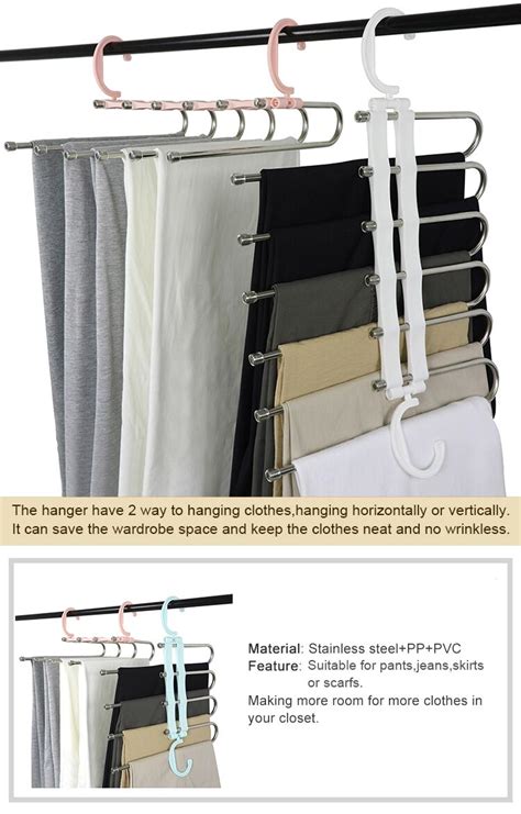 Multi Functional Magic Hangers Space Saving Folding Pants Hanger