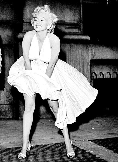 Marilyn Monroe On The Set Of The Seven Year Itch Witte Jurk