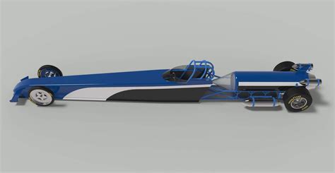 Jet Dragster 3d Model By Cosplayitemsrock