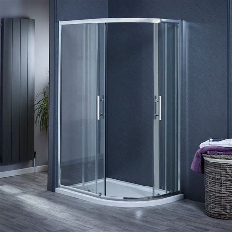 Bathroom Fixtures 700 X 700mm Walk In 6mm Glass Double Sliding Quadrant