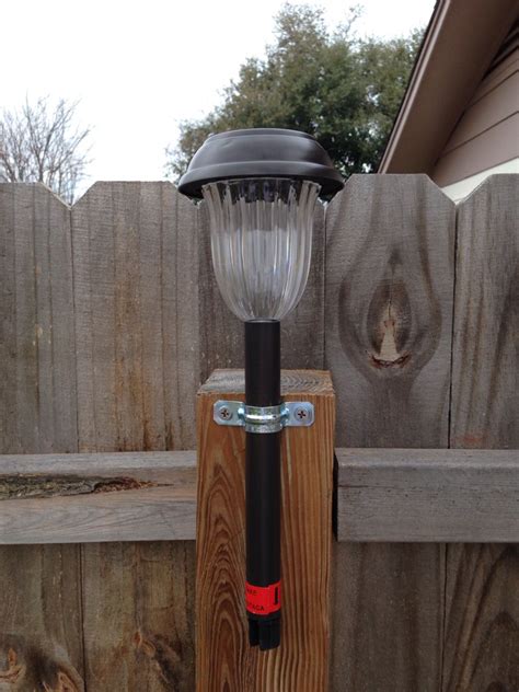 This Works Great If You Mount The Solar Lights On Every Other Post In