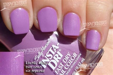 Sally Hansen Insta Dri Lively Lilac Lilac Nail Polish Lilac Nails