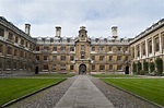 Clare College Entrance Cambridge University Stock Image - Image of ...