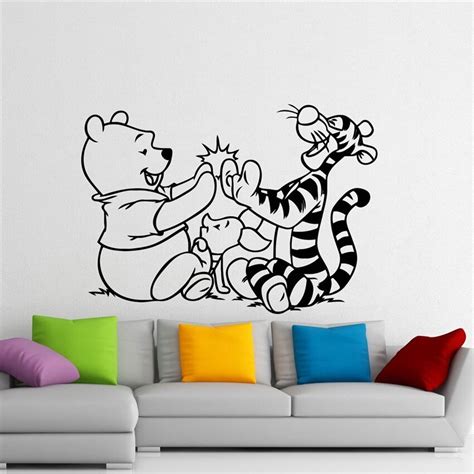 Winnie The Pooh Wall Decal Winnie Pooh Bear Tigger Cartoon Vinyl