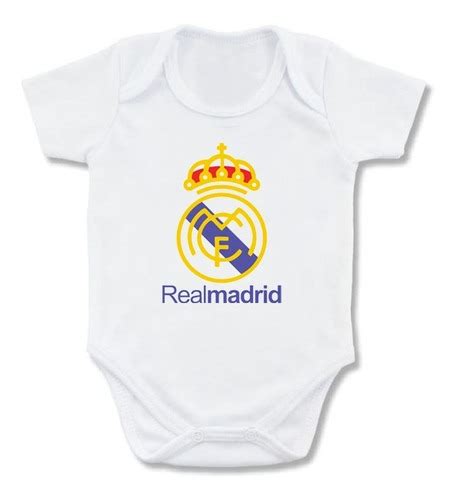 Mameluco Bebe Escudo Y Nombre Real Madrid Mercadolibre