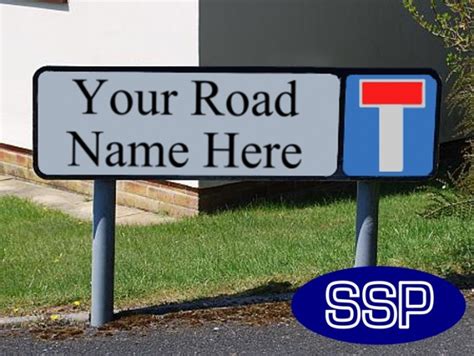 Street Name Sign With No Through Road Ssp Print Factory